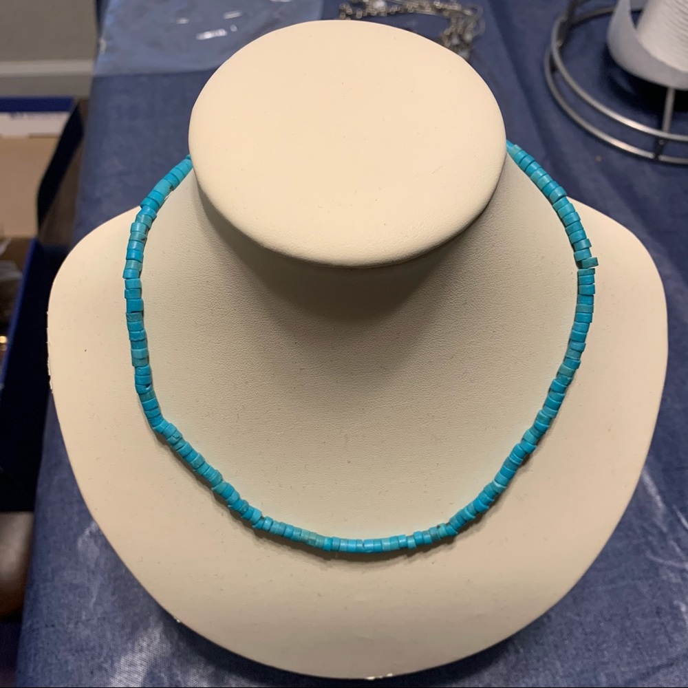 Blue Light Stone Necklace